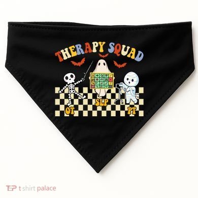 Therapy Squad Halloween Slp Ot Pt Team USA-Made Doggie Bandana
