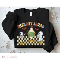 Therapy Squad Halloween Slp Ot Pt Team Sweatshirt thumb 2