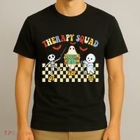 Therapy Squad Halloween Slp Ot Pt Team T-Shirt thumb 3
