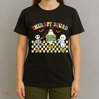 Therapy Squad Halloween Slp Ot Pt Team T-Shirt thumb 4