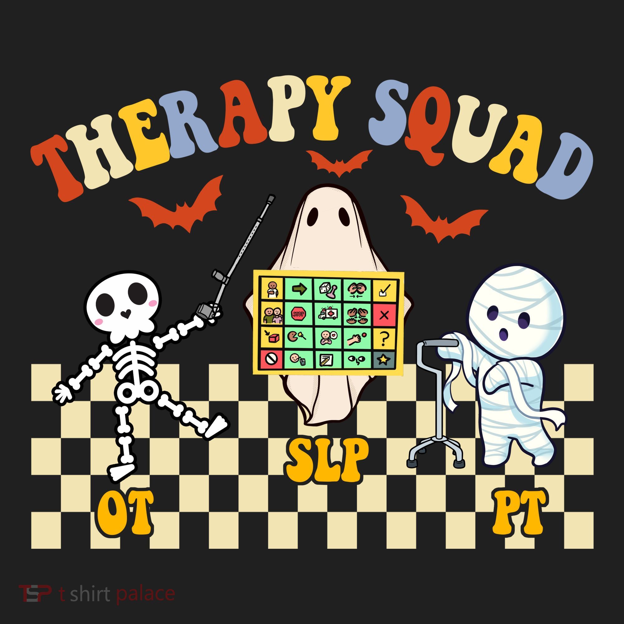 Therapy Squad Halloween Slp Ot Pt Team Tumbler