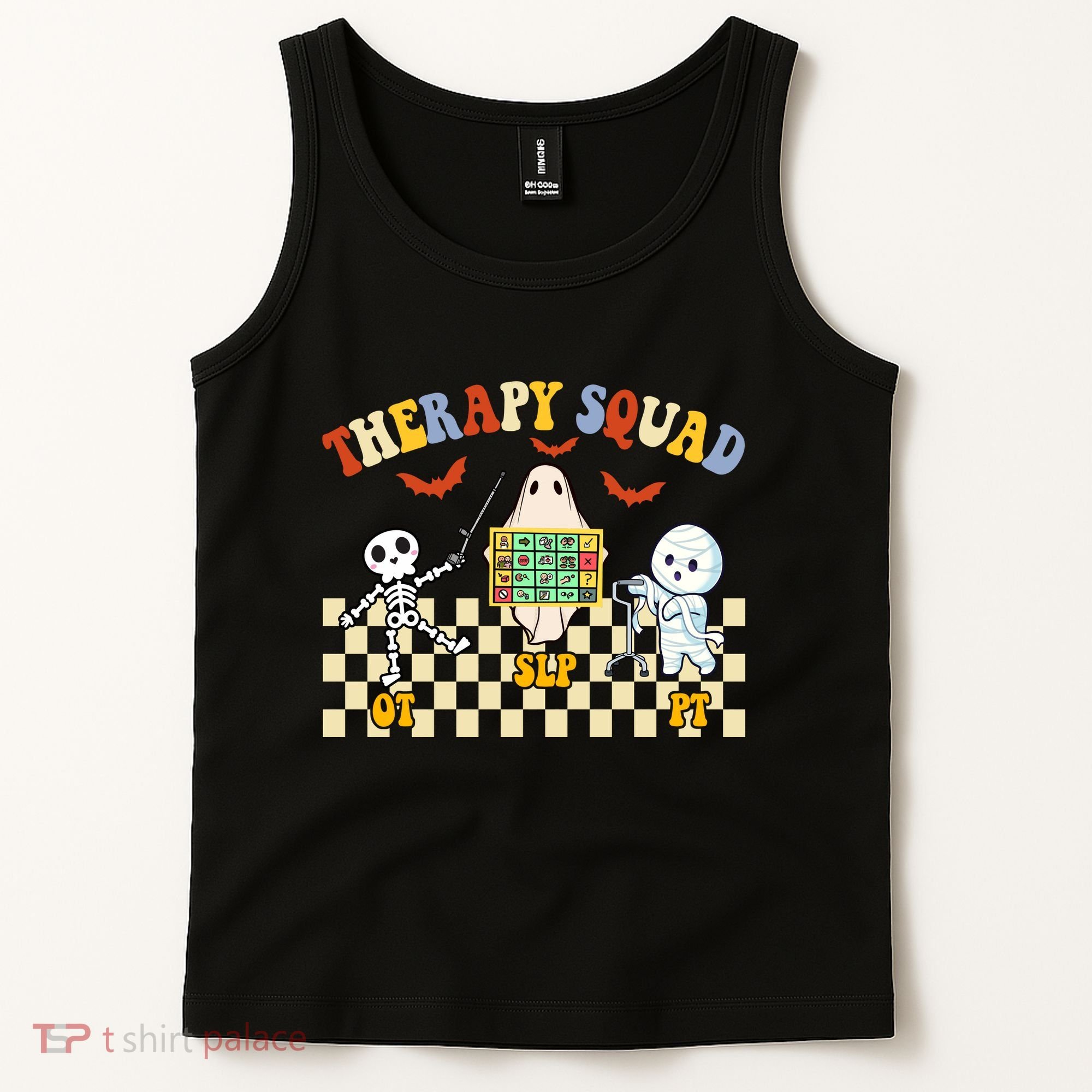 Therapy Squad Halloween Slp Ot Pt Team Tank Top