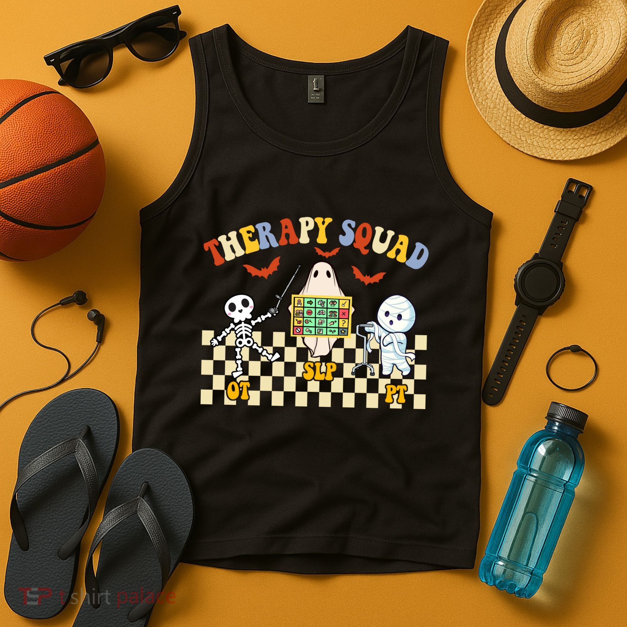 Therapy Squad Halloween Slp Ot Pt Team Tank Top