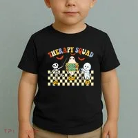 Therapy Squad Halloween Slp Ot Pt Team Toddler T-Shirt thumb 2
