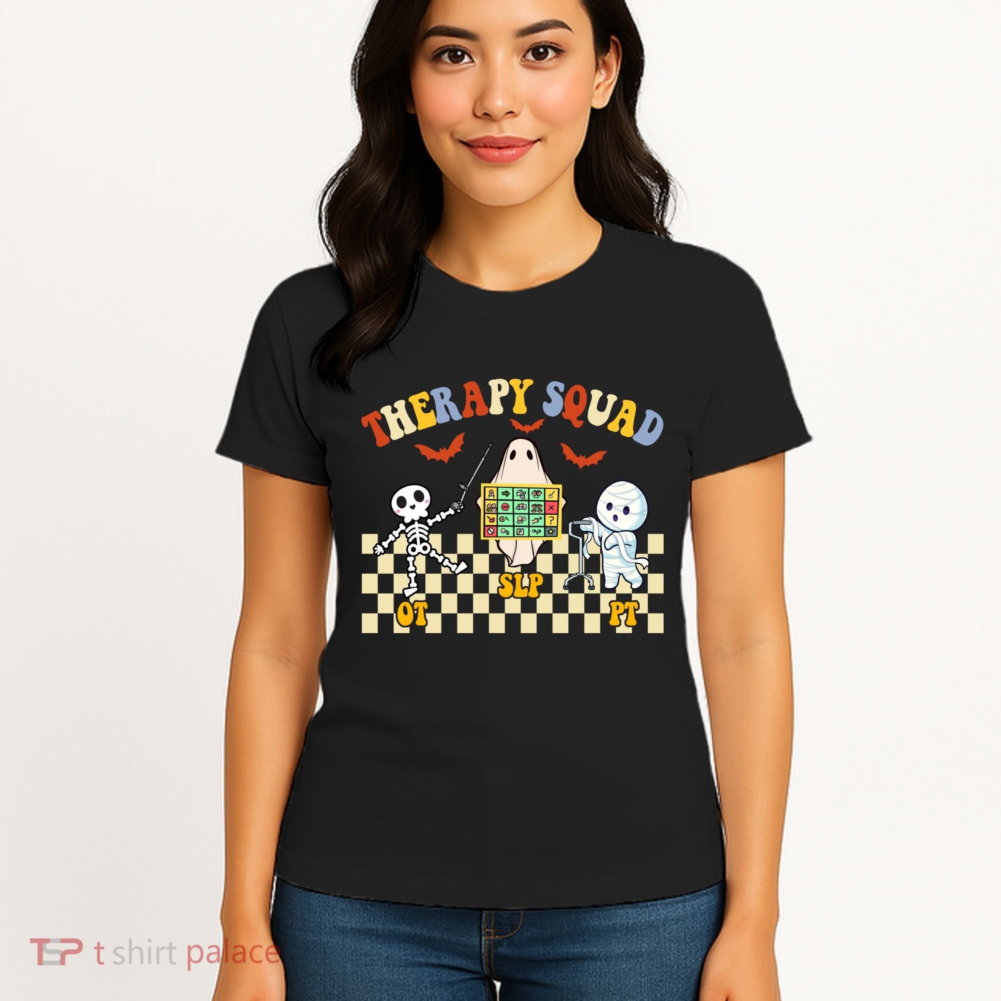 Therapy Squad Halloween Slp Ot Pt Team Women's T-Shirt