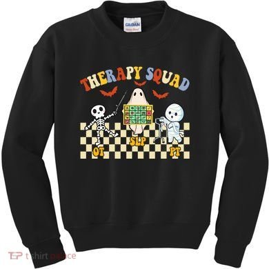Therapy Squad Halloween Slp Ot Pt Team Kids Sweatshirt