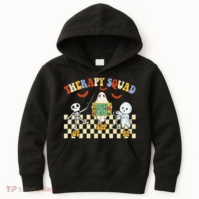 Therapy Squad Halloween Slp Ot Pt Team Kids Hoodie