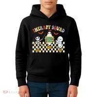 Therapy Squad Halloween Slp Ot Pt Team Kids Hoodie thumb 4