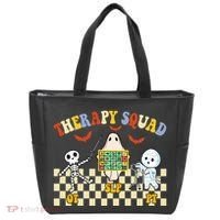 Therapy Squad Halloween Slp Ot Pt Team Tote Bag thumb 0