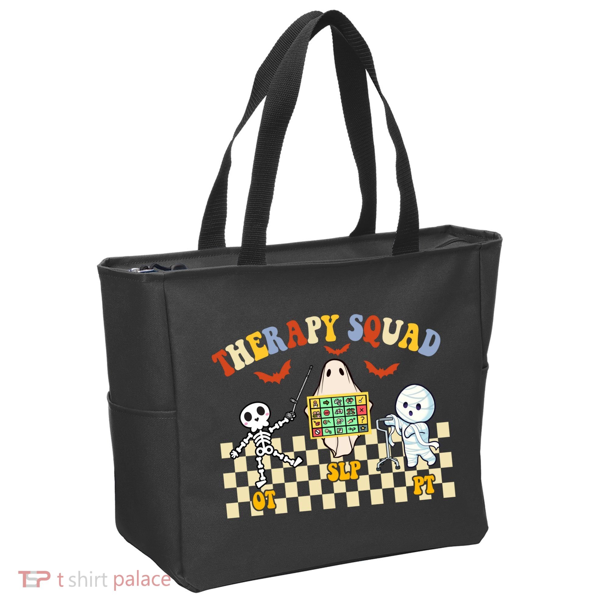 Therapy Squad Halloween Slp Ot Pt Team Tote Bag