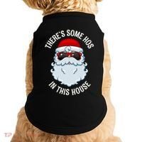 ThereS Some Ho Ho HoS In This House Funny Gift Doggie Tank thumb 0