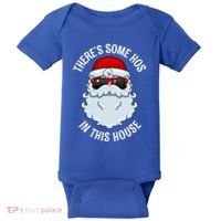 ThereS Some Ho Ho HoS In This House Funny Gift Baby Bodysuit thumb 0