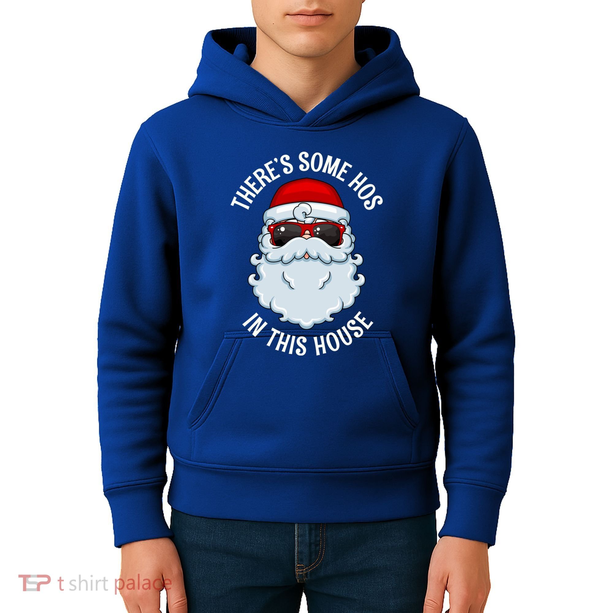 ThereS Some Ho Ho HoS In This House Funny Gift Kids Hoodie