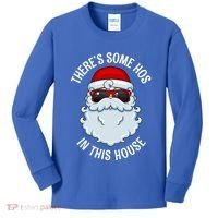 ThereS Some Ho Ho HoS In This House Funny Gift Kids Long Sleeve Shirt thumb 0