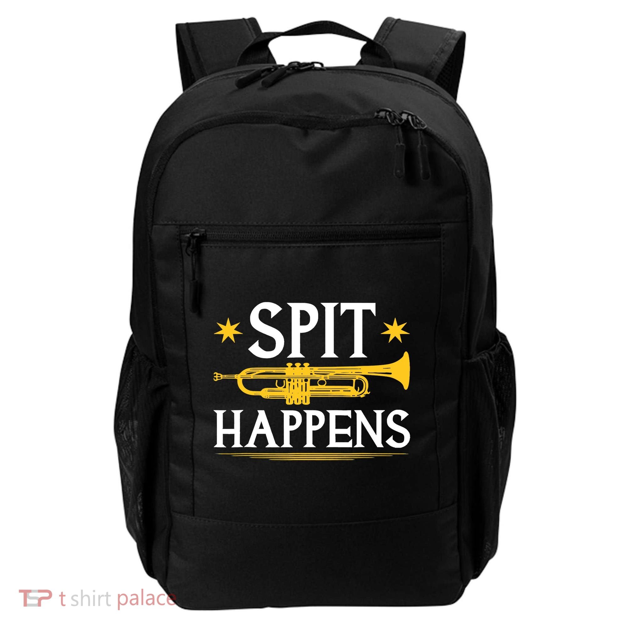 Trumpet Spit Happens Marching Band Jazz Music Backpack