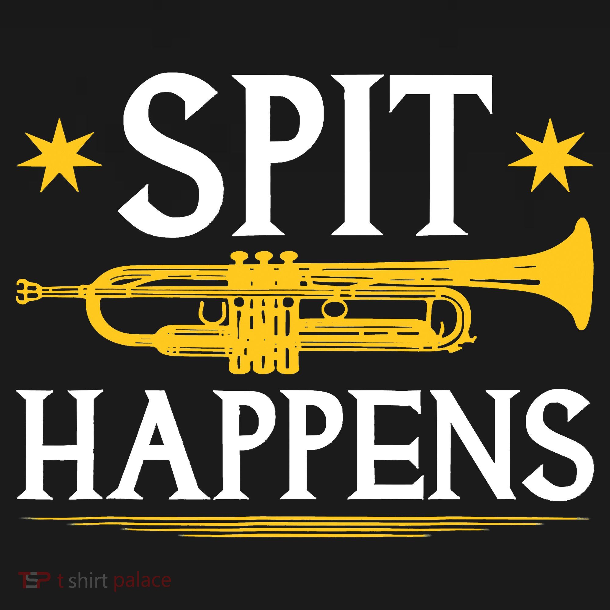 Trumpet Spit Happens Marching Band Jazz Music Women's Hoodie