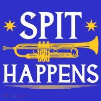 Trumpet Spit Happens Marching Band Jazz Music Hoodie thumb 2