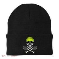 Tennis Skull Halloween Spooky Tennis Halloween Beanie thumb 0