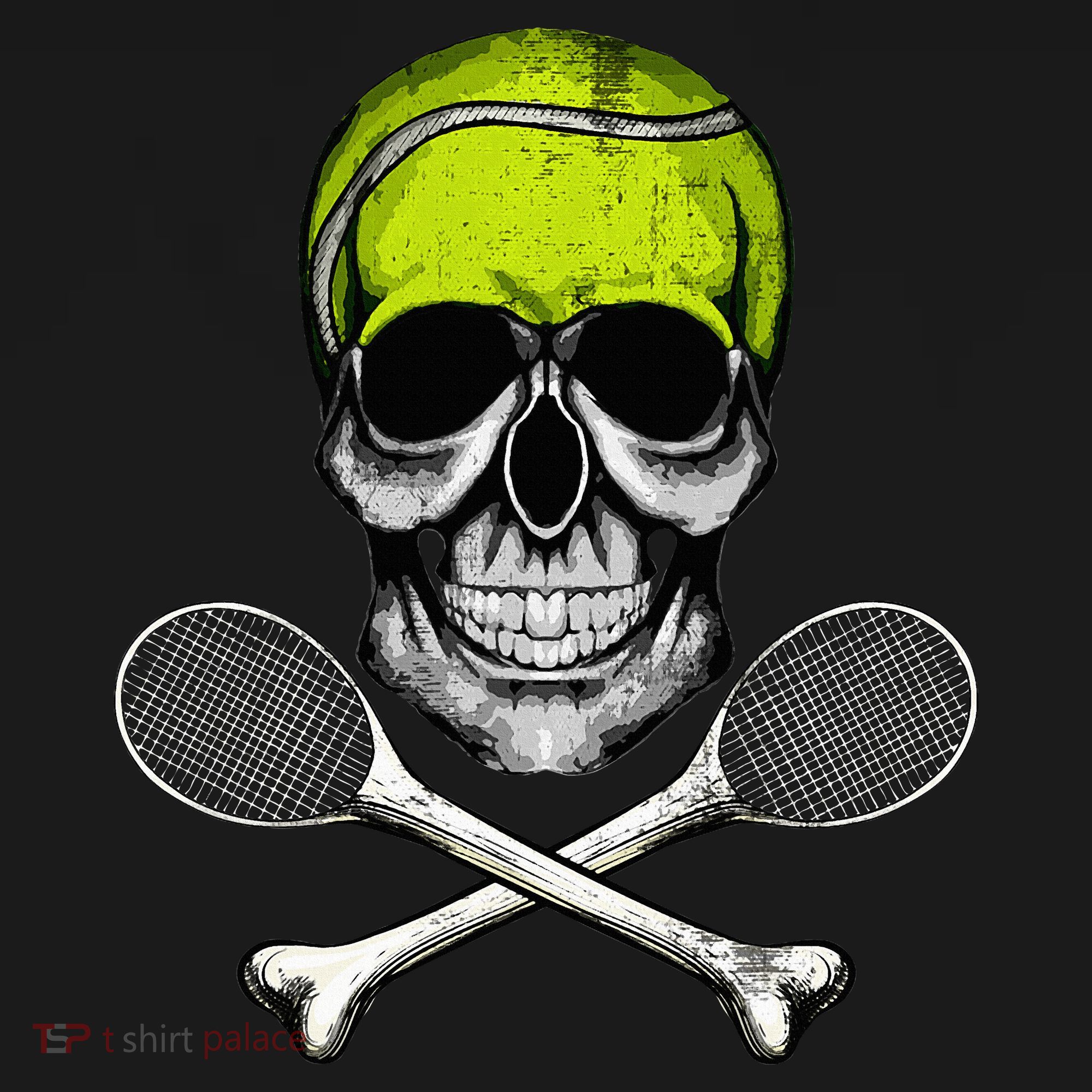 Tennis Skull Halloween Spooky Tennis Halloween Women's Hoodie