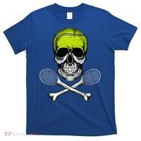 Tennis Skull Halloween Spooky Tennis Halloween T-Shirt thumb 0