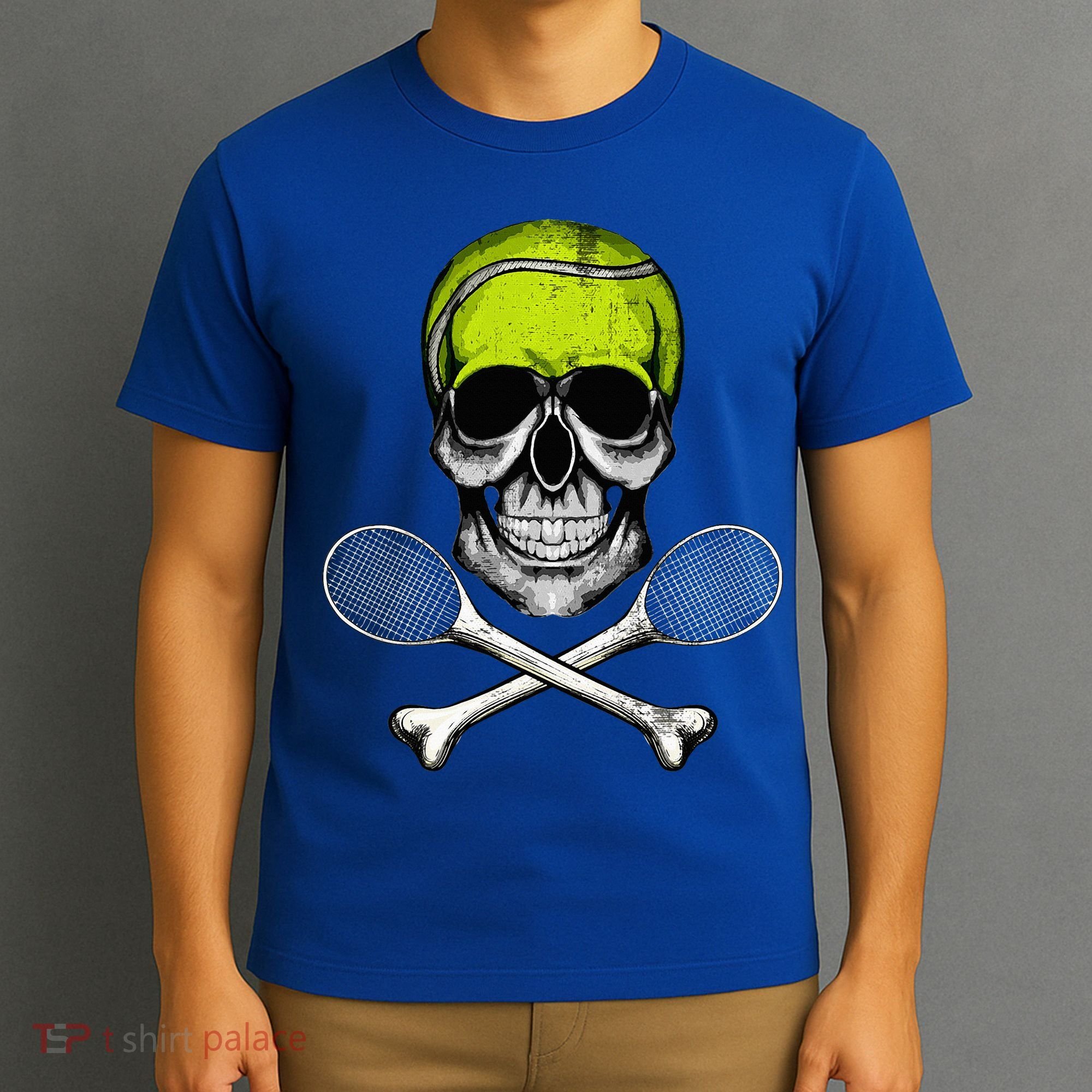 Tennis Skull Halloween Spooky Tennis Halloween T-Shirt