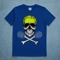 Tennis Skull Halloween Spooky Tennis Halloween T-Shirt thumb 5