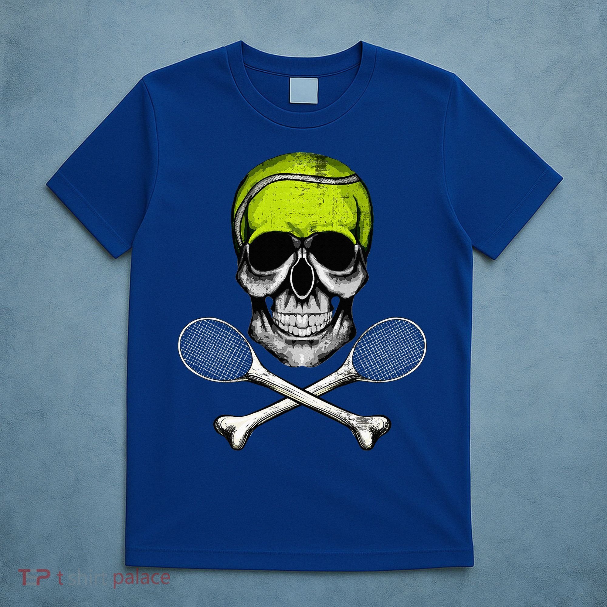Tennis Skull Halloween Spooky Tennis Halloween T-Shirt