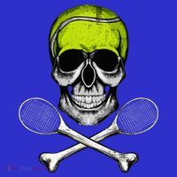 Tennis Skull Halloween Spooky Tennis Halloween T-Shirt thumb 7