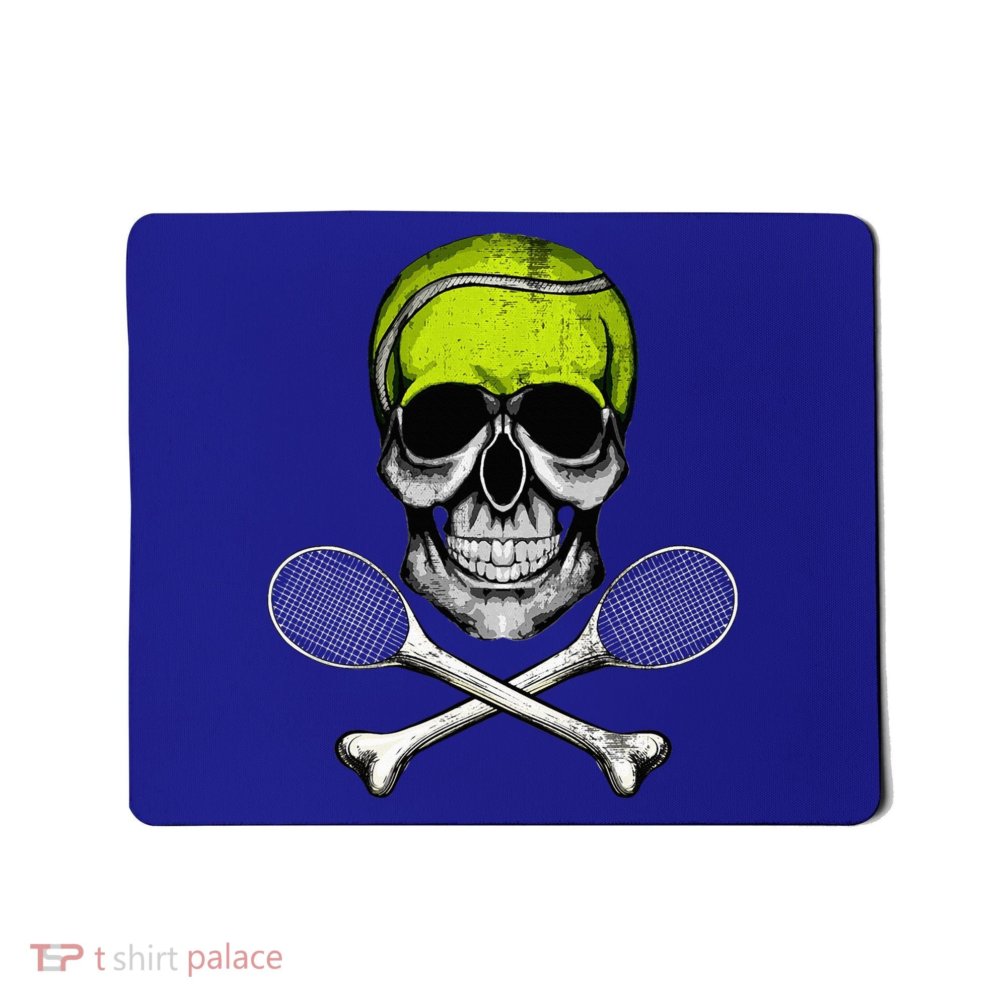 Tennis Skull Halloween Spooky Tennis Halloween Mousepad