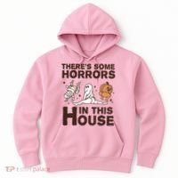Theres Some Horrors In The House Funny Halloween Twerk Hoodie thumb 0