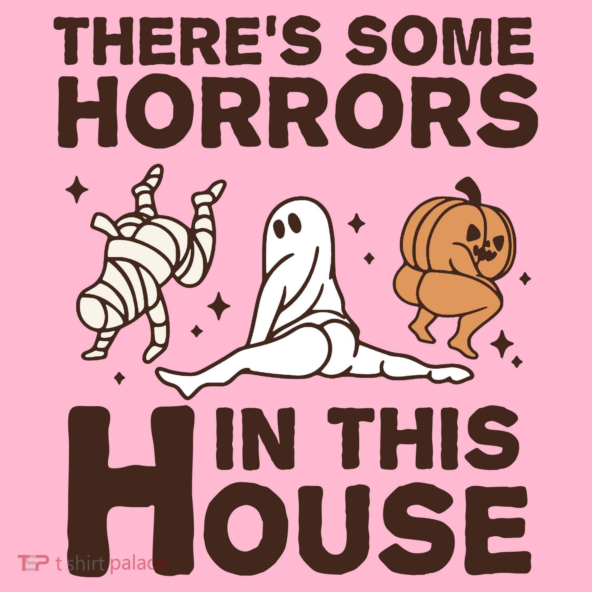 Theres Some Horrors In The House Funny Halloween Twerk Visor