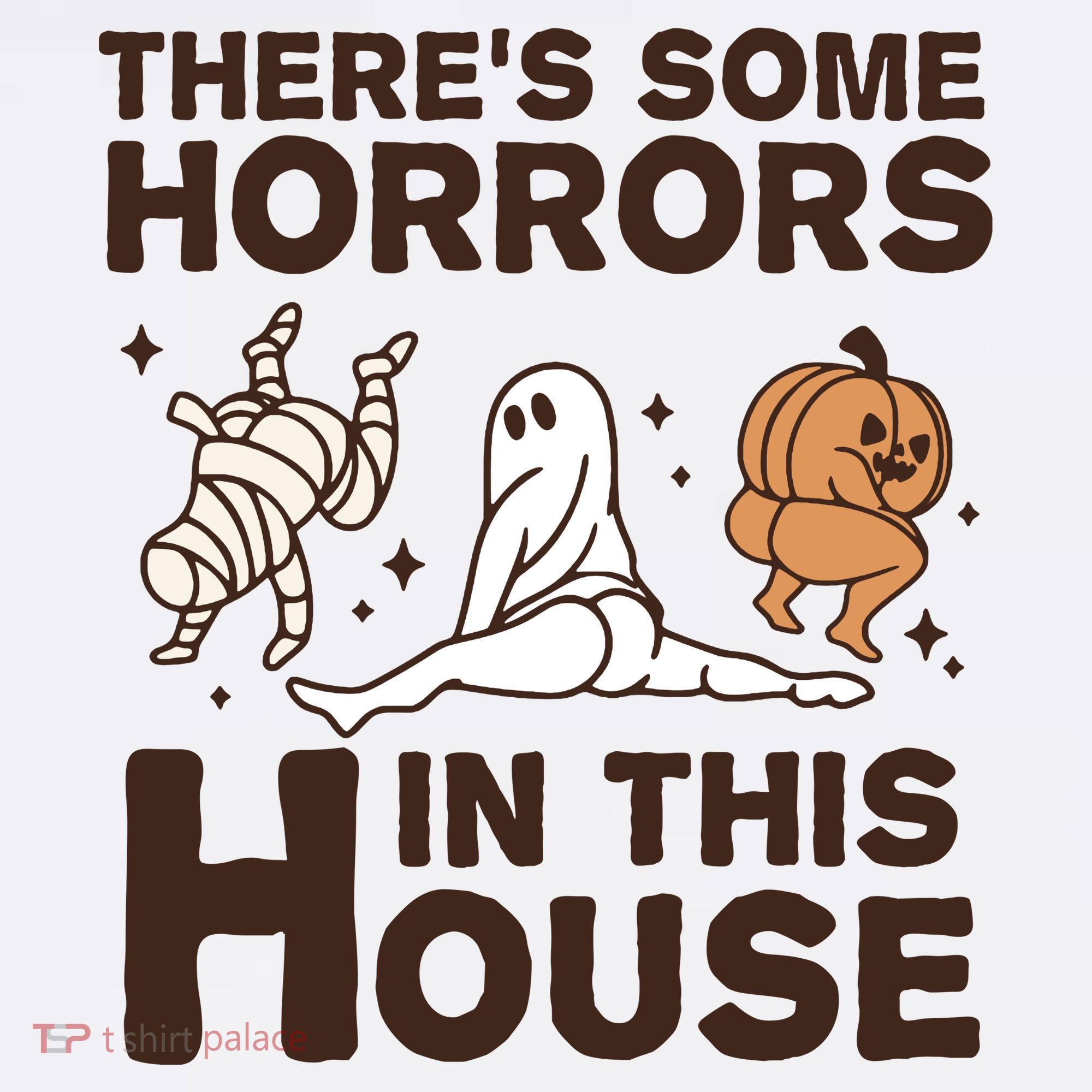 Theres Some Horrors In The House Funny Halloween Twerk Women's Tank Top