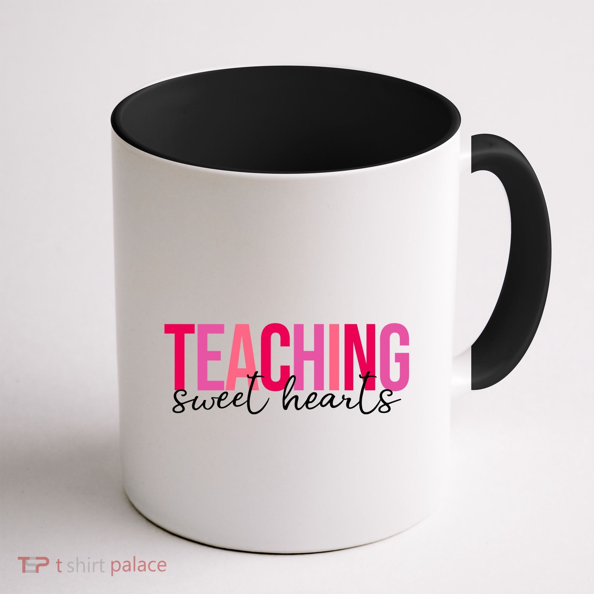 Teaching Sweet Hears Cute Valentine Teacher Coffee Mug