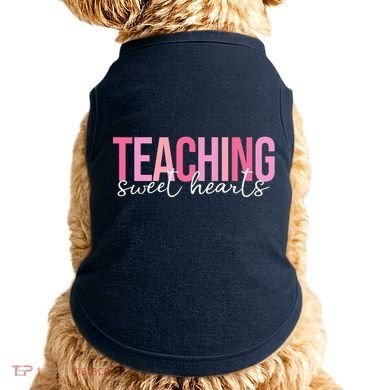 Teaching Sweet Hears Cute Valentine Teacher Doggie Tank