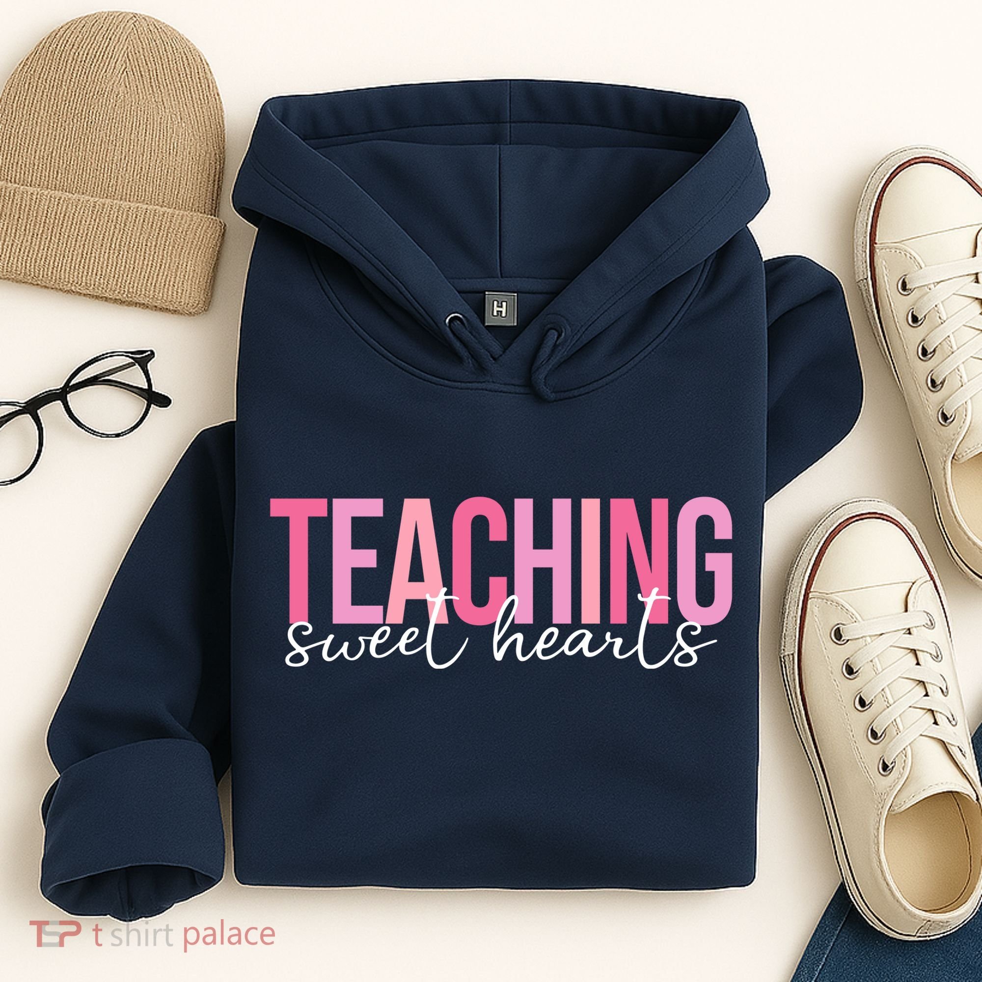 Teaching Sweet Hears Cute Valentine Teacher Hoodie