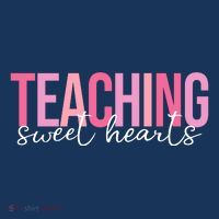 Teaching Sweet Hears Cute Valentine Teacher Women's Hoodie thumb 2