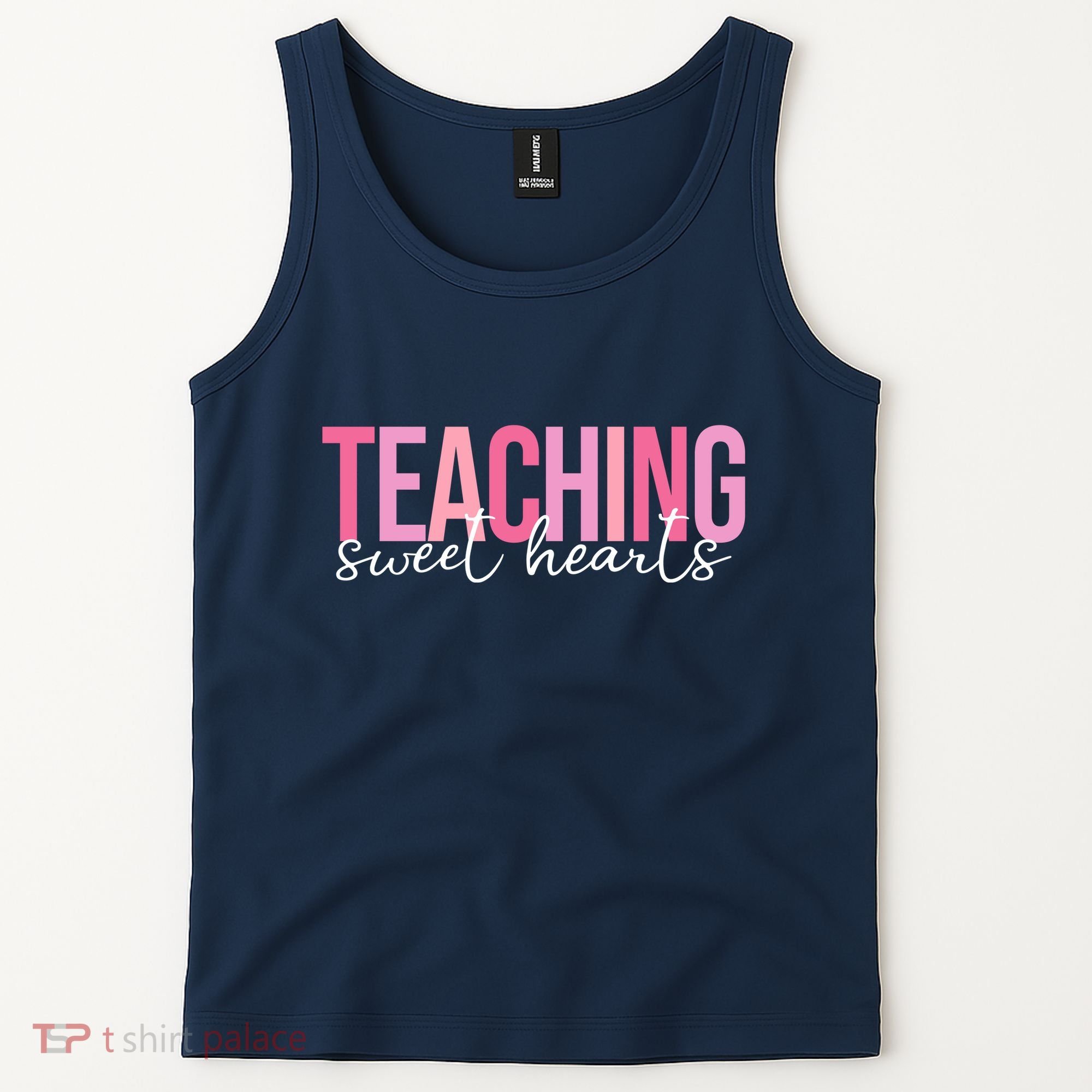 Teaching Sweet Hears Cute Valentine Teacher Tank Top