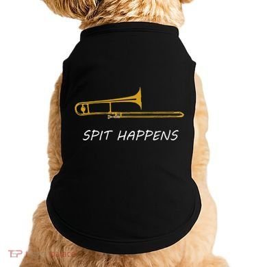 Trombone Spit Happens Trombone Player Gift Doggie Tank