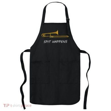 Trombone Spit Happens Trombone Player Gift Apron
