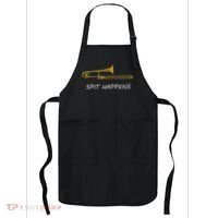 Trombone Spit Happens Trombone Player Gift Apron thumb 0