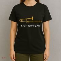 Trombone Spit Happens Trombone Player Gift T-Shirt thumb 4