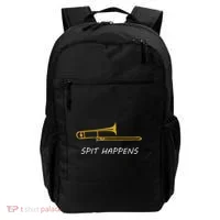 Trombone Spit Happens Trombone Player Gift Backpack thumb 0