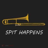 Trombone Spit Happens Trombone Player Gift Beanie thumb 2