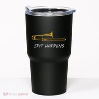 Trombone Spit Happens Trombone Player Gift Tumbler thumb 0
