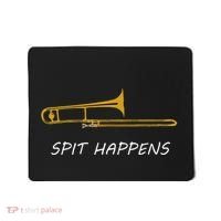 Trombone Spit Happens Trombone Player Gift Mousepad thumb 0