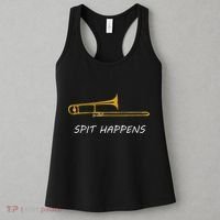 Trombone Spit Happens Trombone Player Gift Women's Tank Top thumb 3