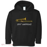 Trombone Spit Happens Trombone Player Gift Toddler Hoodie thumb 0