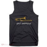 Trombone Spit Happens Trombone Player Gift Tank Top thumb 0