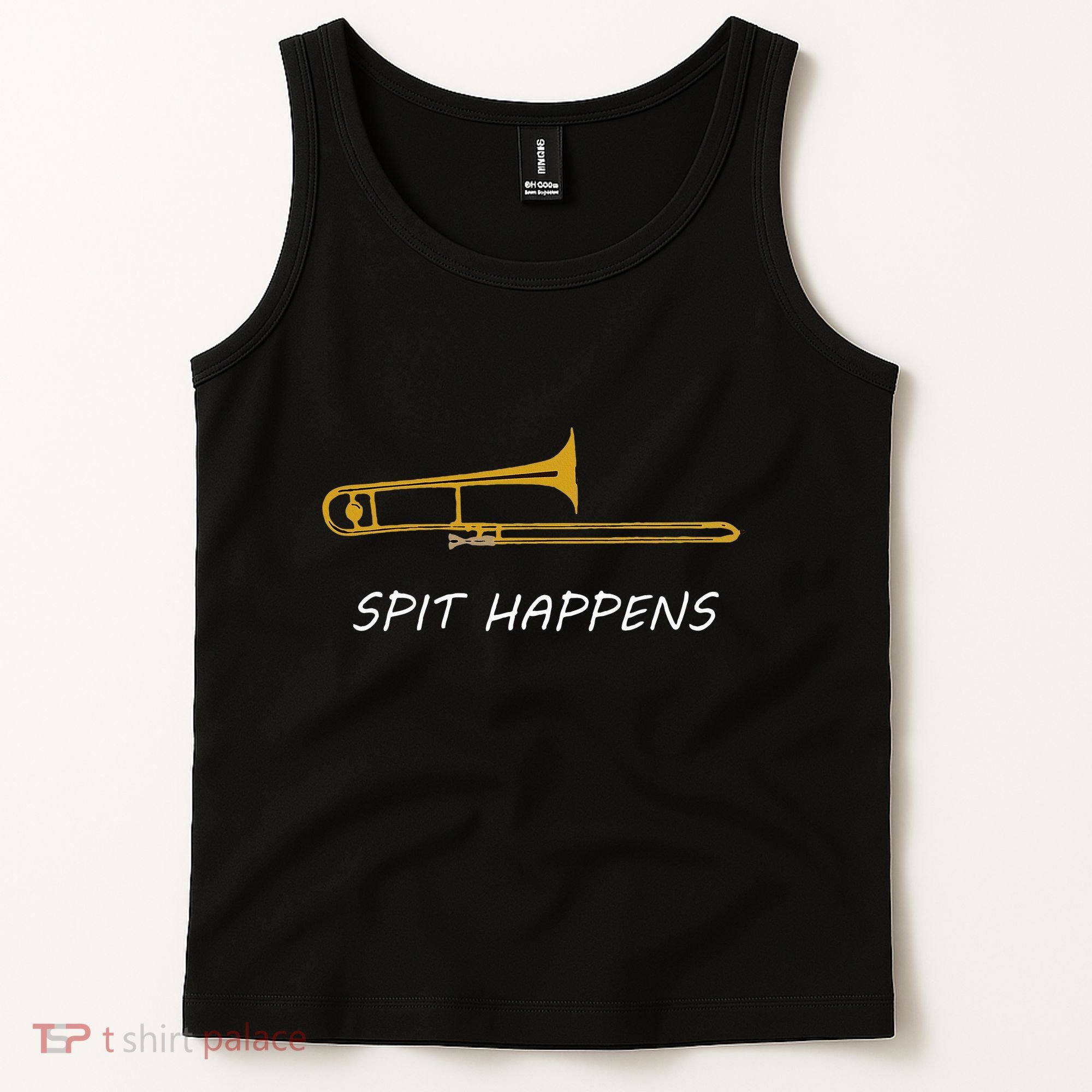 Trombone Spit Happens Trombone Player Gift Tank Top