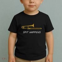 Trombone Spit Happens Trombone Player Gift Toddler T-Shirt thumb 2